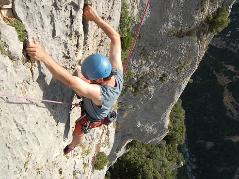 escalade dans le verdon